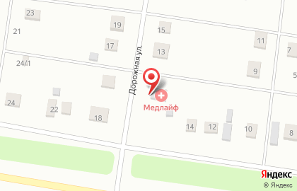 Медицинский центр Медлайф на Дорожной на карте