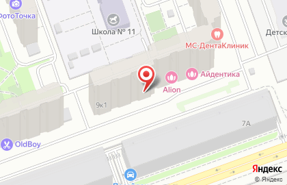 Центральный, микрорайон, ЗАО СУ-155 на проспекте Ракетостроителей на карте