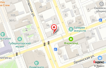 Кафе Золотая подкова на Пушкинской улице на карте