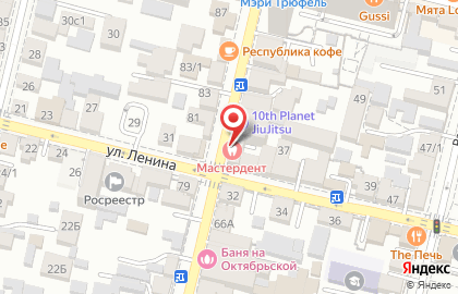 Стоматология Мастер Дент на Октябрьской улице на карте