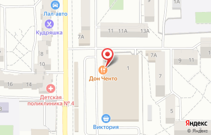 Сеть городских кафе Villa Ченто в Московском районе на карте