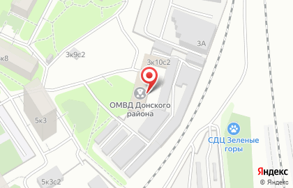 Отдел МВД России по Донскому району г. Москвы на карте