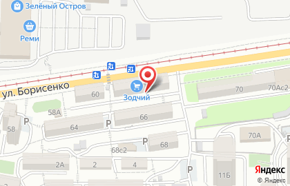 Гастроном в Первомайском районе на карте
