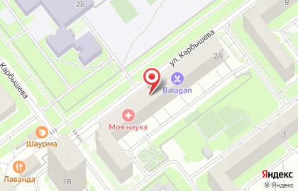 Соседушка на улице Карбышева на карте