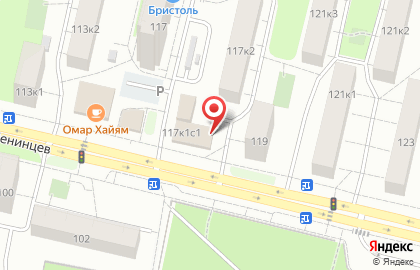 Магазин цветов на ул. Юных Ленинцев, 117 на карте