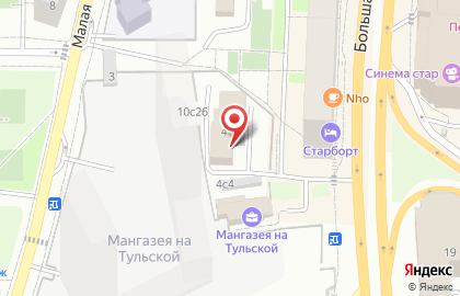 Московские кабельные сети на Большой Тульской улице на карте