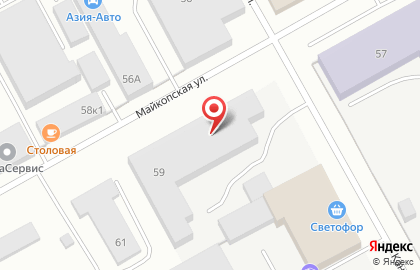 Компания по изготовлению адресных табличек на Майкопской улице на карте