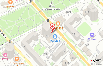 Супермаркет Самобранка в Индустриальном районе на карте