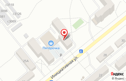Магазин продовольственных товаров Виктория на Инициативной улице на карте