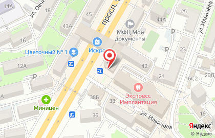 Микрокредитная компания Экспресс Финанс в Первореченском районе на карте
