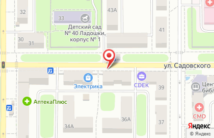 Магазин бытовой химии Лотос на улице Садовского на карте