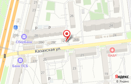 Магазин подержанных товаров на Казахской улице на карте