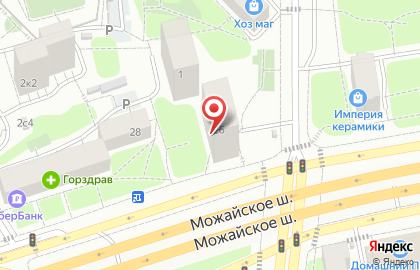 Магазин у дома Бристоль на Можайском шоссе на карте