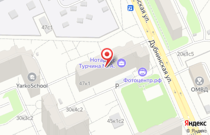 Гостиница Myhotel Dubninskaya на карте