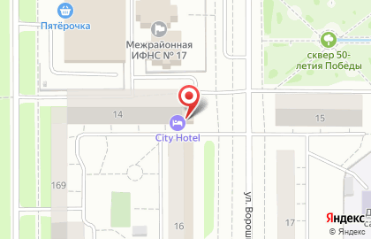 Гостиница City Hotel в Орджоникидзевском районе на карте