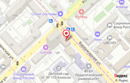 ООО Земля на Баррикадной улице на карте