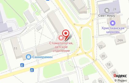 Поликлиника Костромская областная стоматологическая поликлиника в Речном проезде на карте