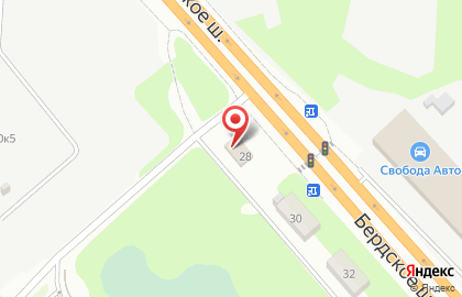 Автокомплекс Форсаж в Советском районе на карте