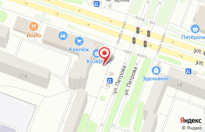 Магазин Махаон на улице Петрова, 19/1 киоск на карте