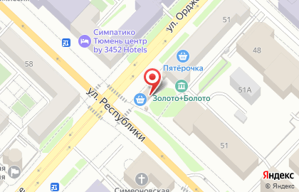 ОАО Банкомат, Западно-Сибирский банк Сбербанка России на улице Орджоникидзе на карте