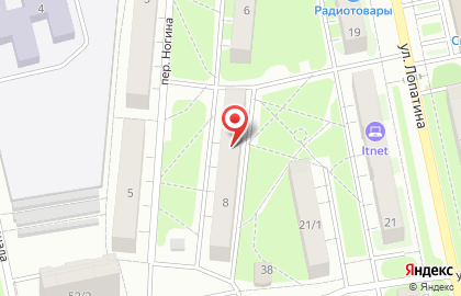 Продуктовый магазин Антошка в переулке Ногина на карте