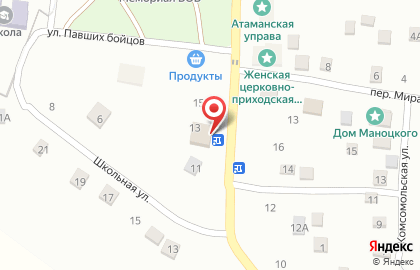 Продуктовый магазин в Ростове-на-Дону на карте