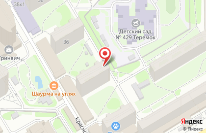 Киоск по ремонту обуви, Железнодорожный район на Красноярской улице на карте
