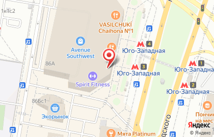 Магазин профессиональной косметики Гармония цвета на проспекте Вернадского на карте