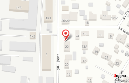 Рублевские колбасы на улице Щорса на карте