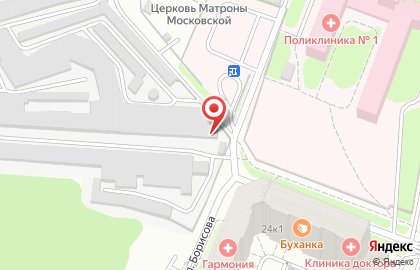 Аэрофлот на улице Борисова на карте