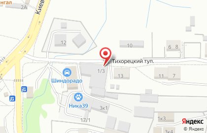 Мебельная компания Денира в Тихорецком тупике на карте