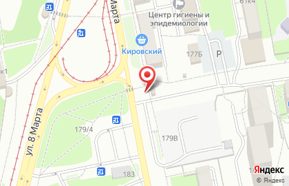 Магазин по продаже фруктов и овощей в Чкаловском районе на карте