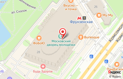 Надежный ремонт на Комсомольском проспекте на карте