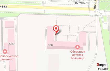 Больница Смоленская областная детская клиническая больница в проезде Маршала Конева на карте