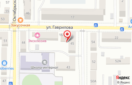 Алекс на улице Гаврилова на карте