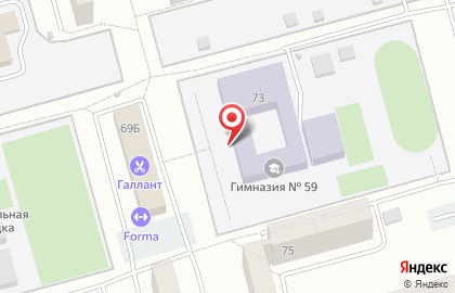 Школа танцев Империал в Новоильинском районе на карте