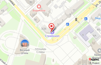 Салон красоты Сфера в Центральном районе на карте