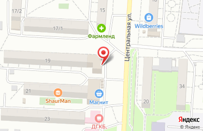 Кондитерский магазин Винни Пух на Центральной улице на карте