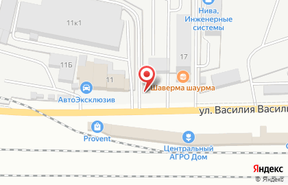 Шиномонтажная мастерская на улице Василия Васильева на карте