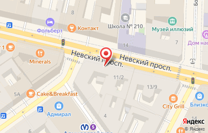 Electra на Невском проспекте на карте