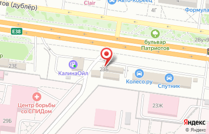 Автомагазин Спутник на проспекте Патриотов на карте