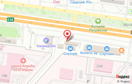 Автомагазин Спутник на проспекте Патриотов на карте
