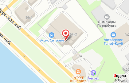 Автосалон Axis на метро Лесная на карте