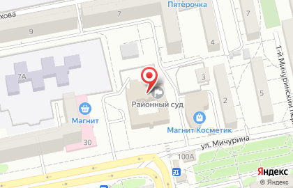 Свердловский районный суд г. Белгорода на карте