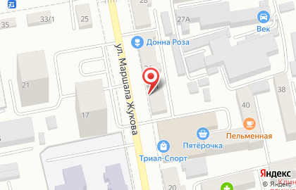 Салон-парикмахерская Николь на улице Маршала Жукова на карте