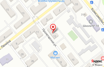 Неболейка на Пролетарской улице на карте