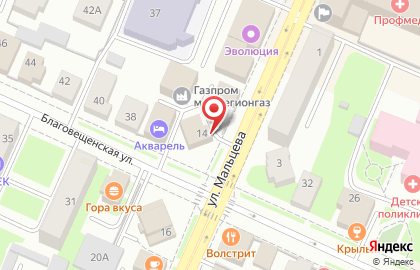 Торгово-сервисный центр Расходка на Благовещенской улице на карте
