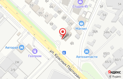 Оптово-розничная компания Папа Смайл на улице Красных Партизан на карте