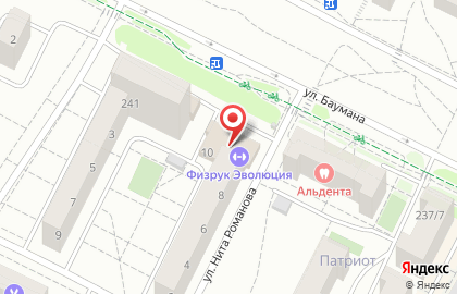 Фитнес-клуб Физрук на улице Летописца Нита Романова на карте