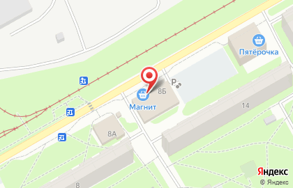 Супермаркет Магнит на улице Маршала Ерёменко на карте